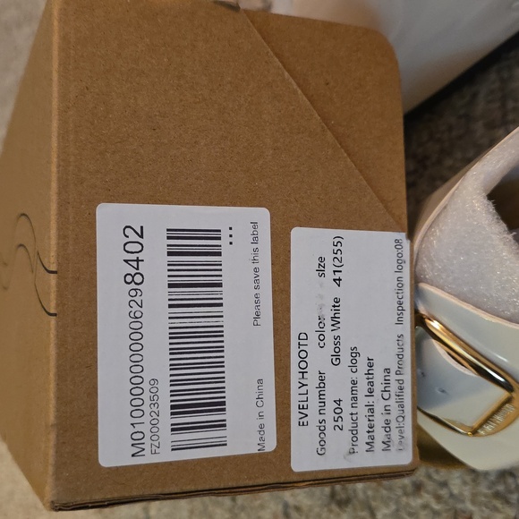 Evellyhootd Sandal Clog White Womens Size 9.5 - Picture 5 of 11